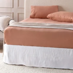 Caramel Cotton Flannelette Fitted Sheet