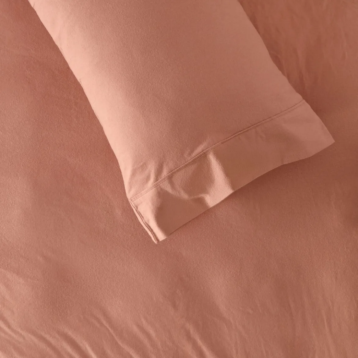 Caramel Cotton Flannelette Fitted Sheet