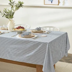 Catania Navy Stripe Table Cloth 150x230cm