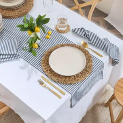 Catania Stripe Cotton Table Runner