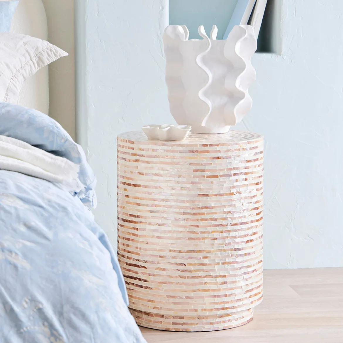 Celeste Capiz Side Table
