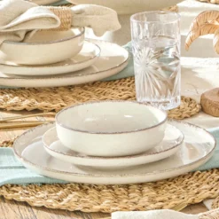 Ceramic Speckle Moonbeam Dinnerware