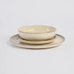 Ceramic Speckle Moonbeam Dinnerware