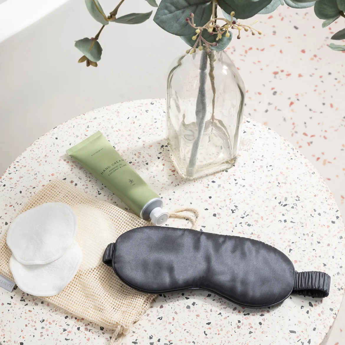 Charcoal Mulberry Silk Eye Mask