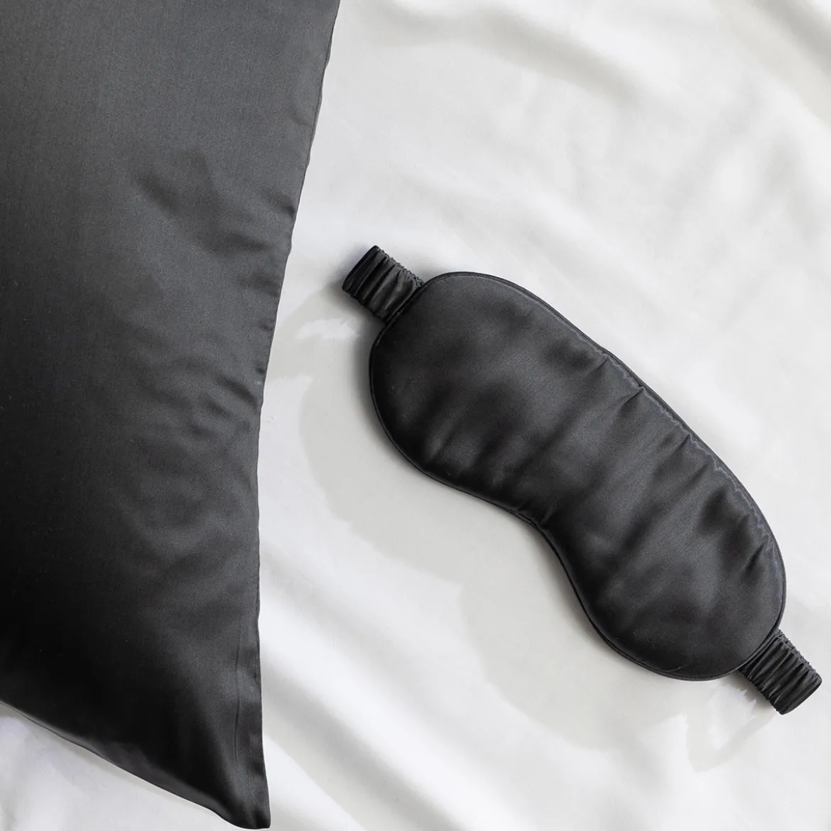 Charcoal Mulberry Silk Eye Mask