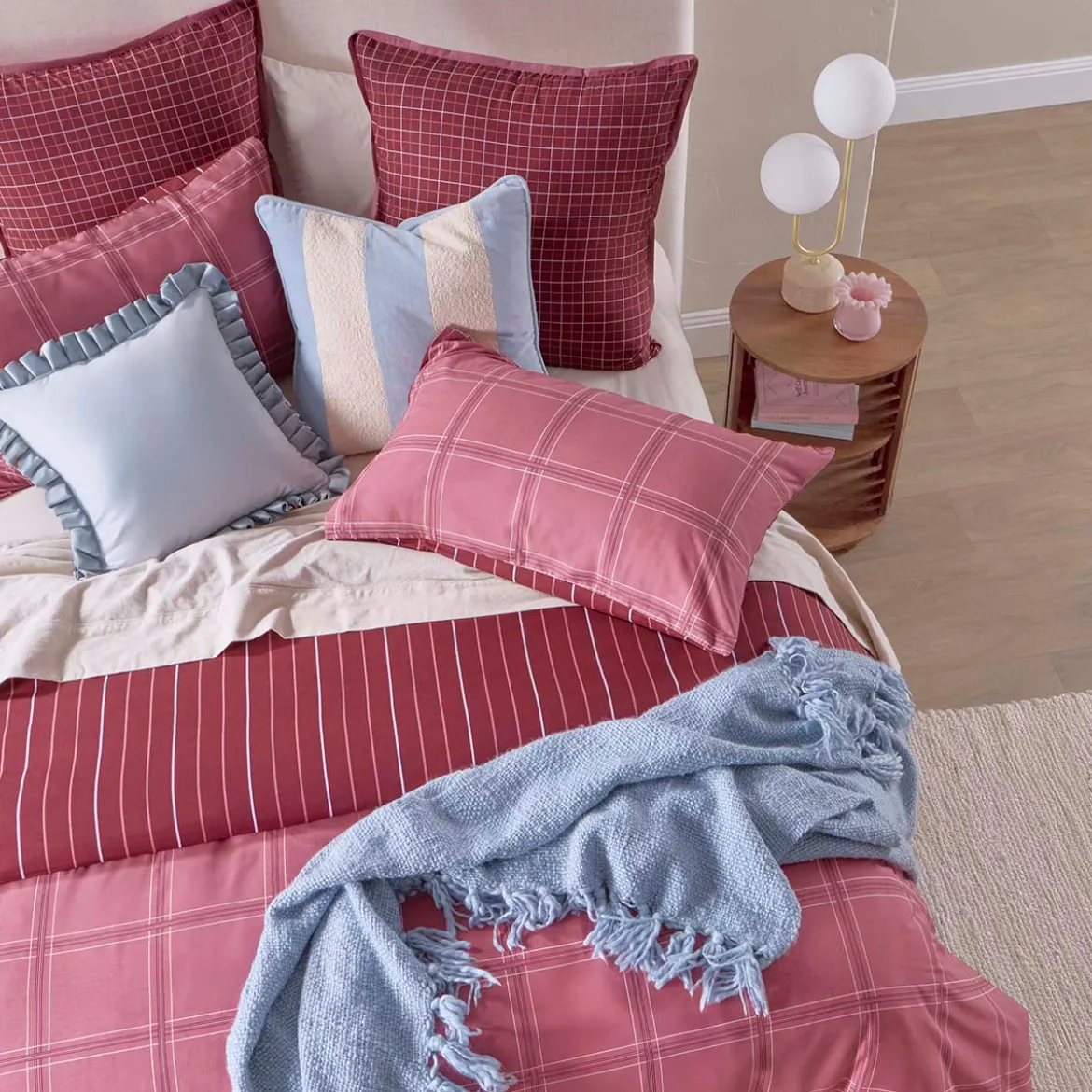 Charli Check European Pillowcase