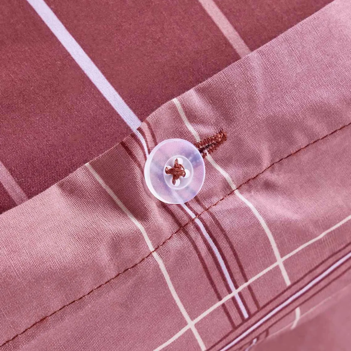 Charli Reversible Check/Stripe Quilt Cover Set