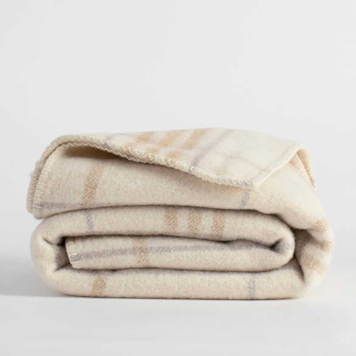 Check 460gsm Australian Wool Blanket