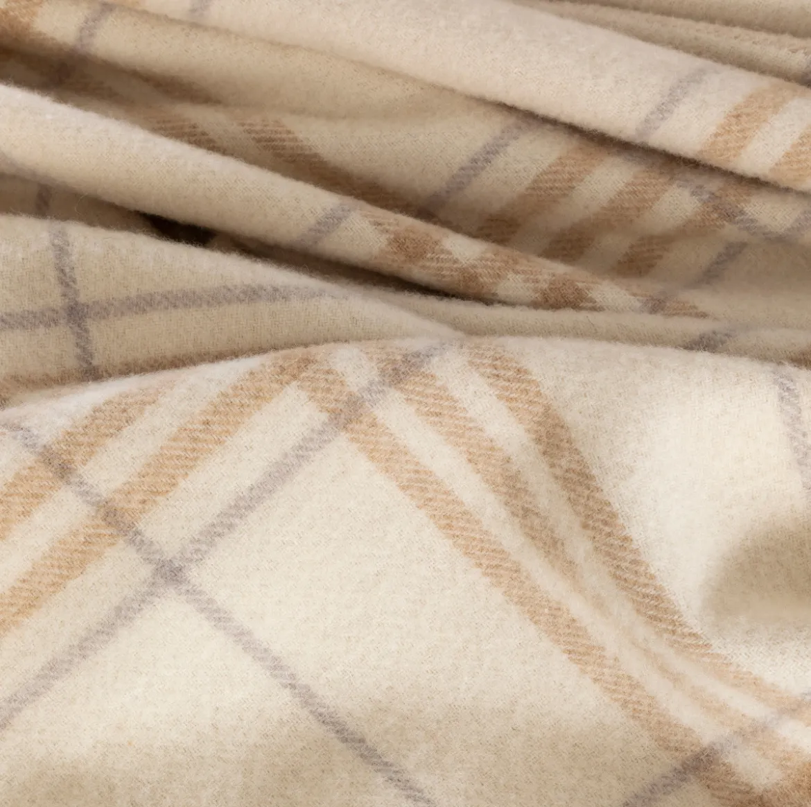 Check 460gsm Australian Wool Blanket