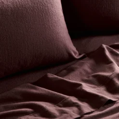Chocolate Cotton Flannelette Sheet Set