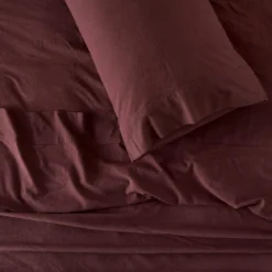 Chocolate Cotton Flannelette Sheet Set