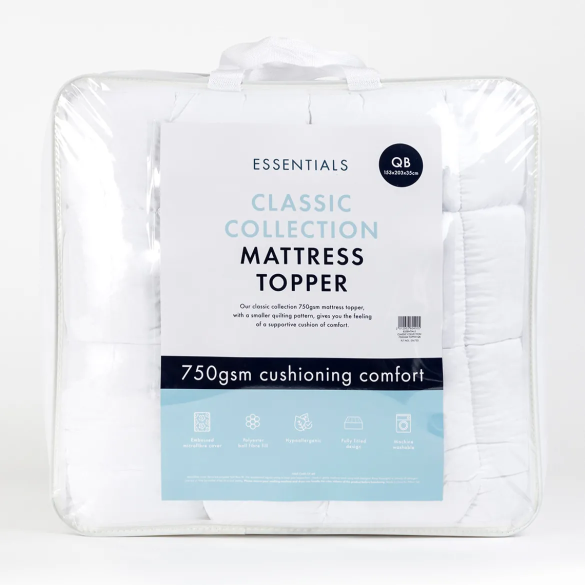 Classic Collection 750gsm Mattress Topper