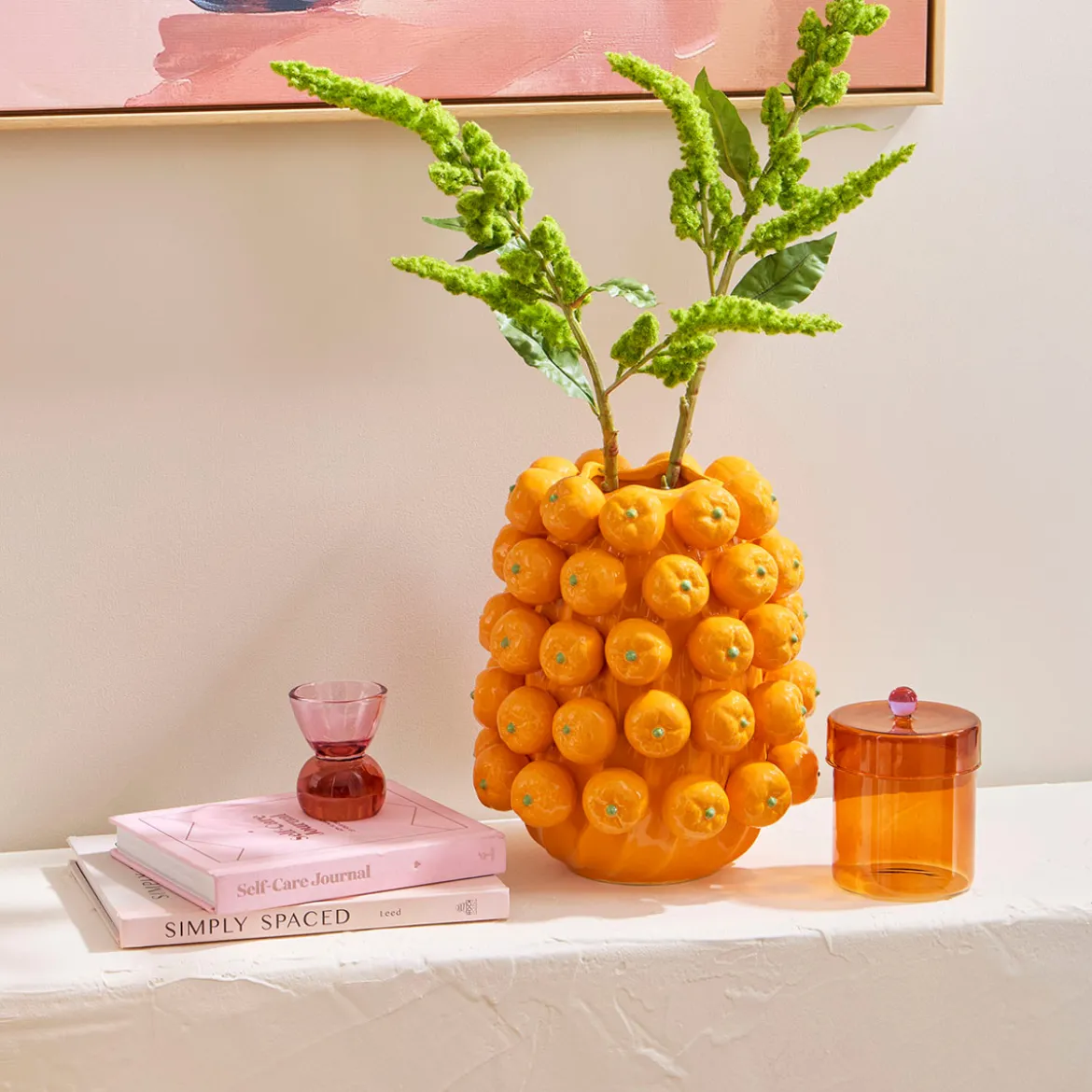 Clementine Orange Vase