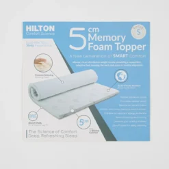 Comfort Science 5cm Memory Foam Mattress Topper