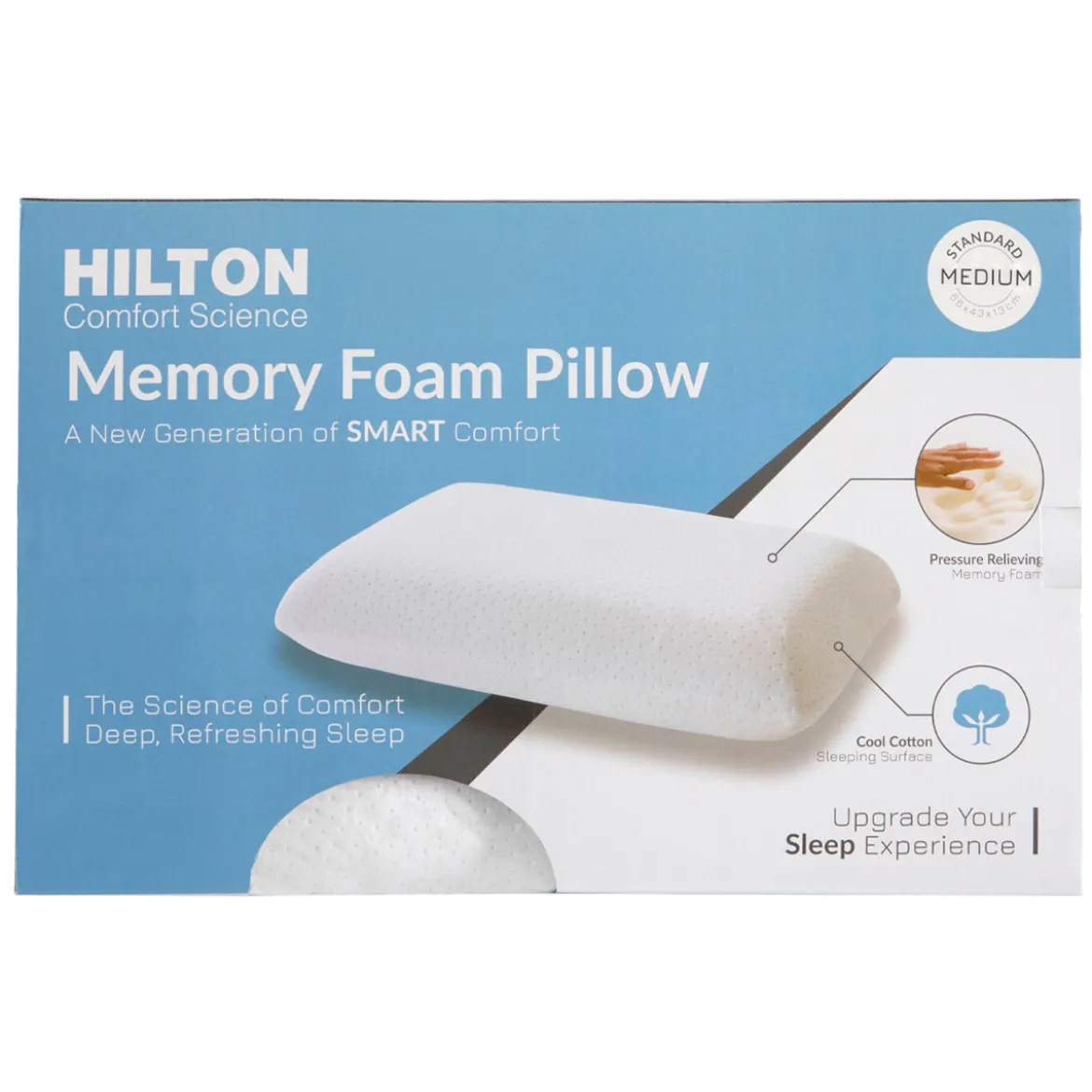 Comfort Science Medium Memory Foam Pillow