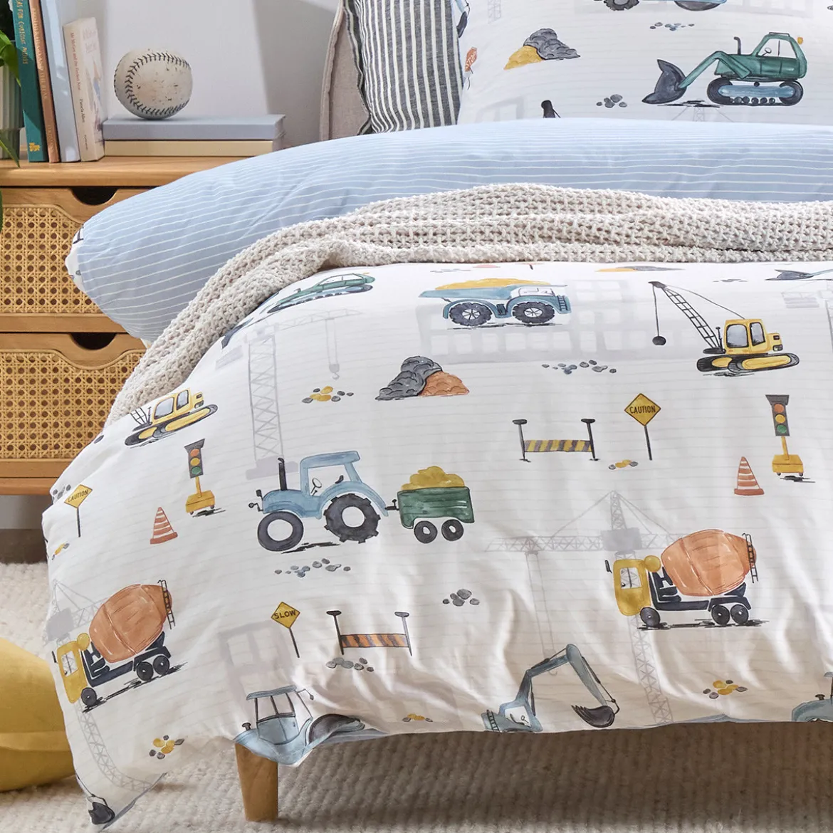 Construction Zone Quilt Cover Set