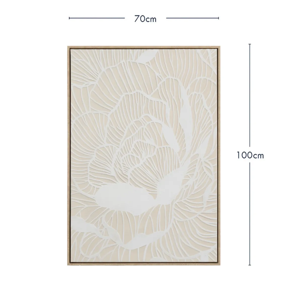 Contour Bloom Textured Wall Art