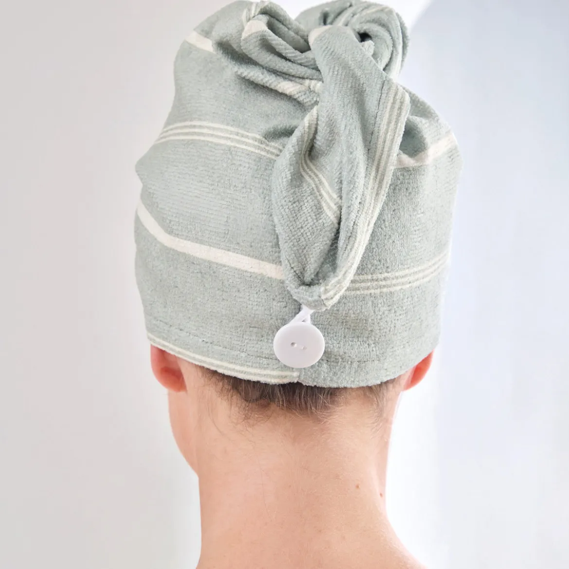 Cora Sage Microfibre Towel Wrap Range