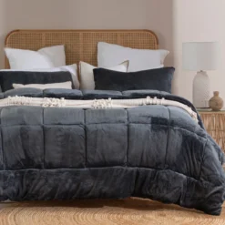 Cosy Cube Charcoal Comforter Set