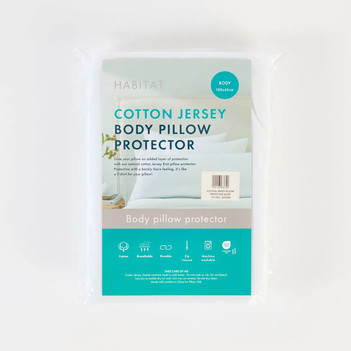 Cotton Jersey Body Pillow Protector