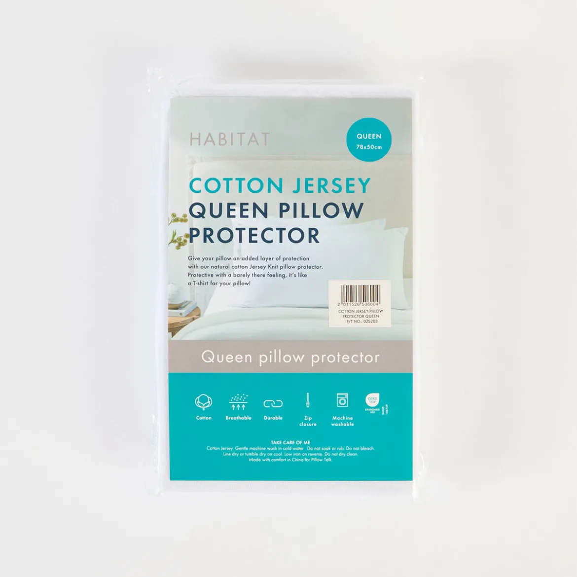 Cotton Jersey Queen Pillow Protector