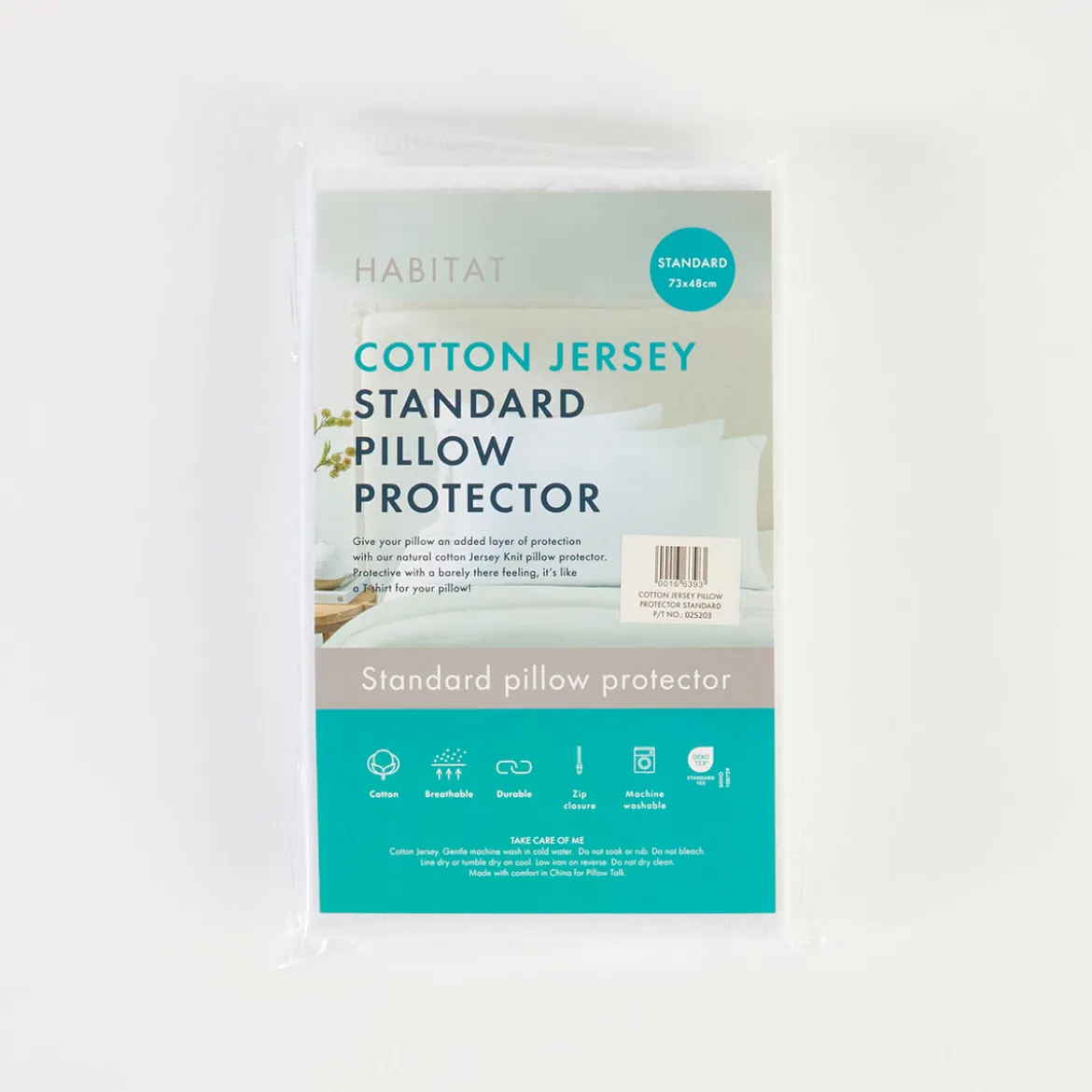 Cotton Jersey Standard Pillow Protector