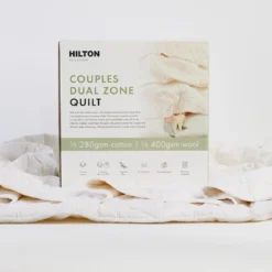 Couples Dual Zone Cotton Wool Quilt