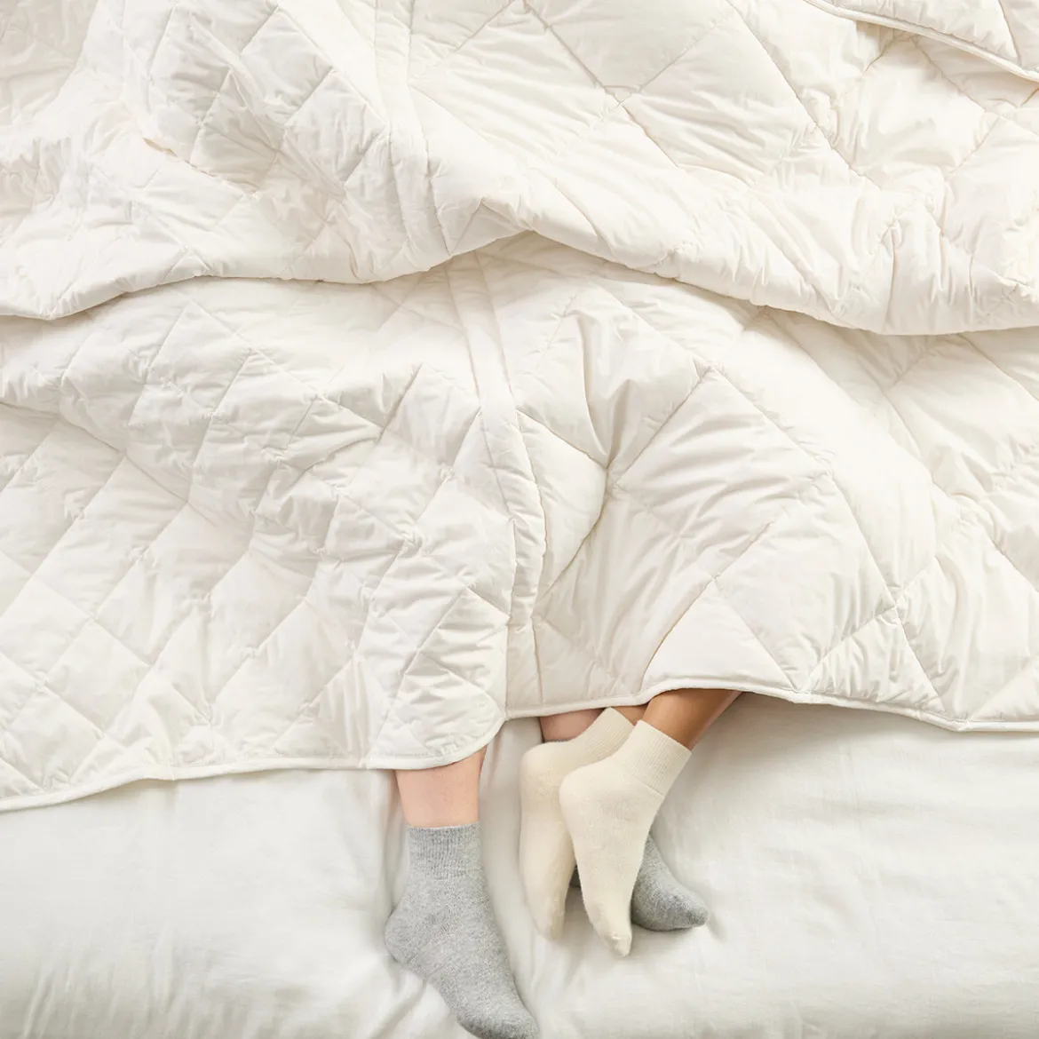 Couples Dual Zone Cotton Wool Quilt