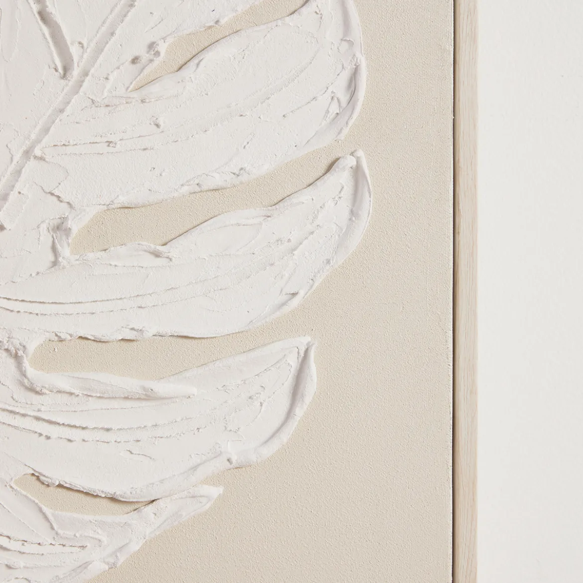Culgoa Leaf Textured Framed Wall Art