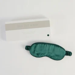 Dark Teal Mulberry Silk Eye Mask