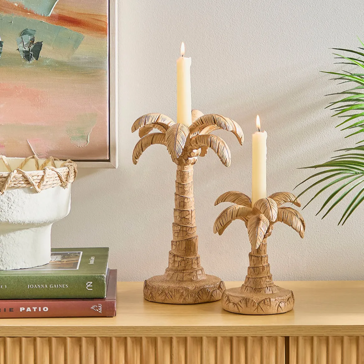 Date Palm Candle Holder