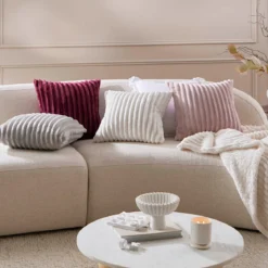 Denali Faux Fur Square Cushion