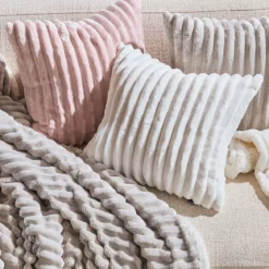 Denali Faux Fur Square Cushion