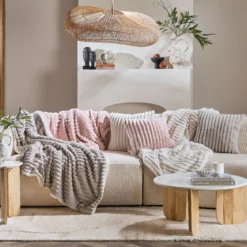 Denali Faux Fur Square Cushion
