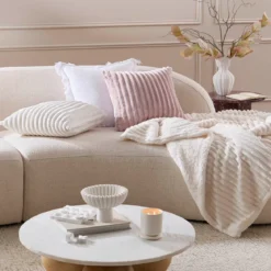 Denali Faux Fur Square Cushion