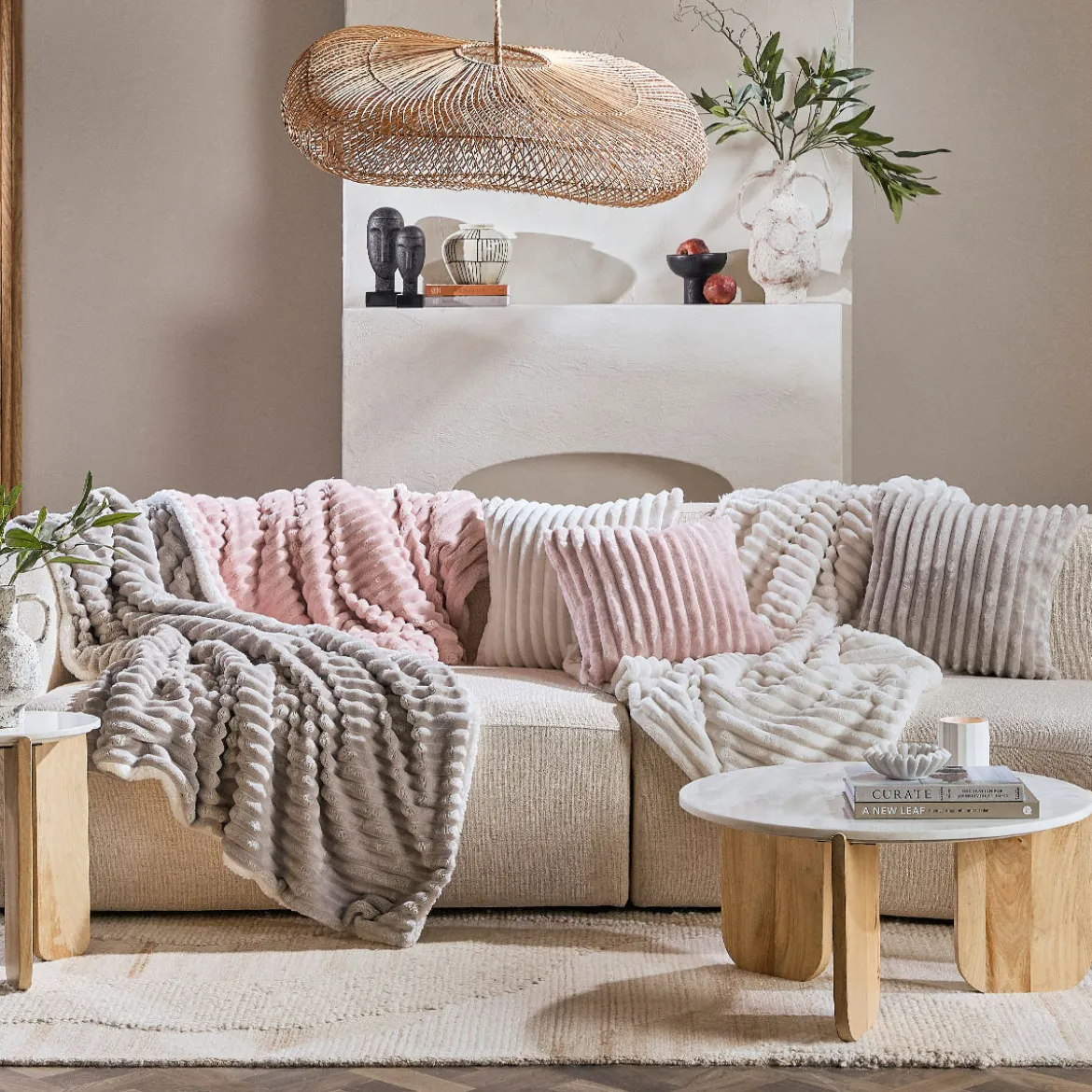 Denali Faux Fur Throw