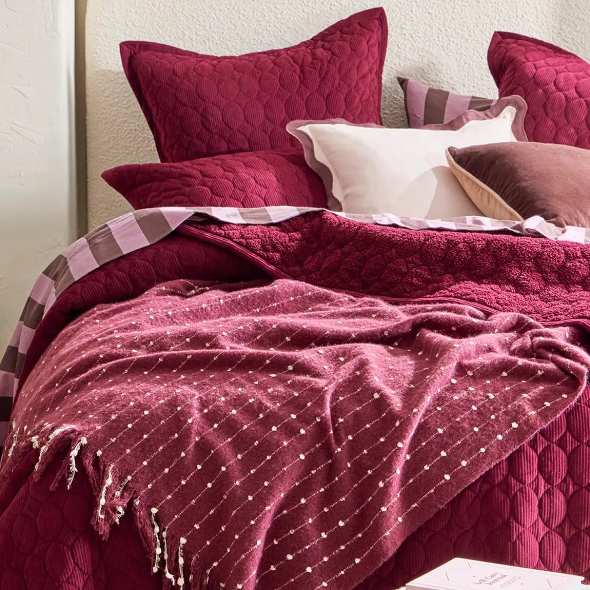 Dottie Stripe Super Soft Throw