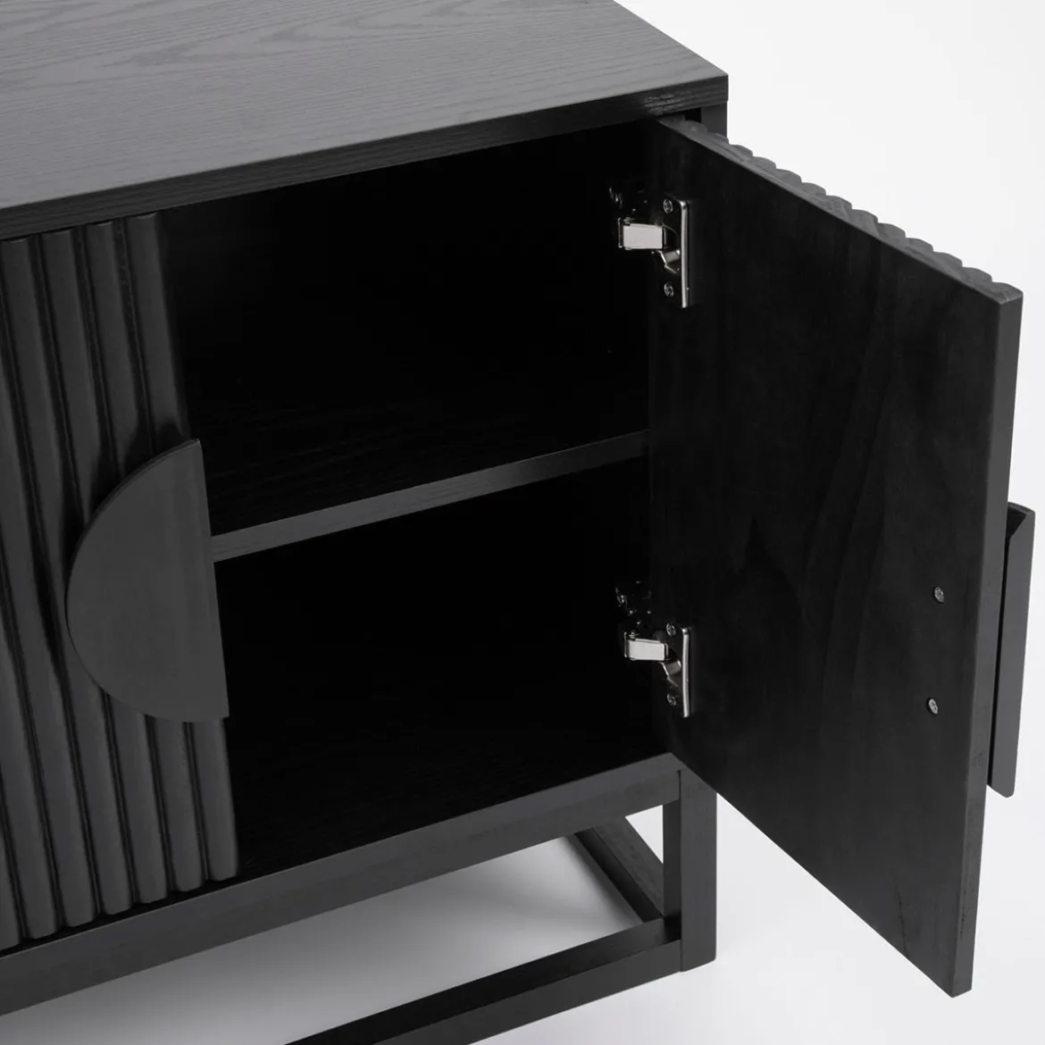 Dutton Black Bedside Table