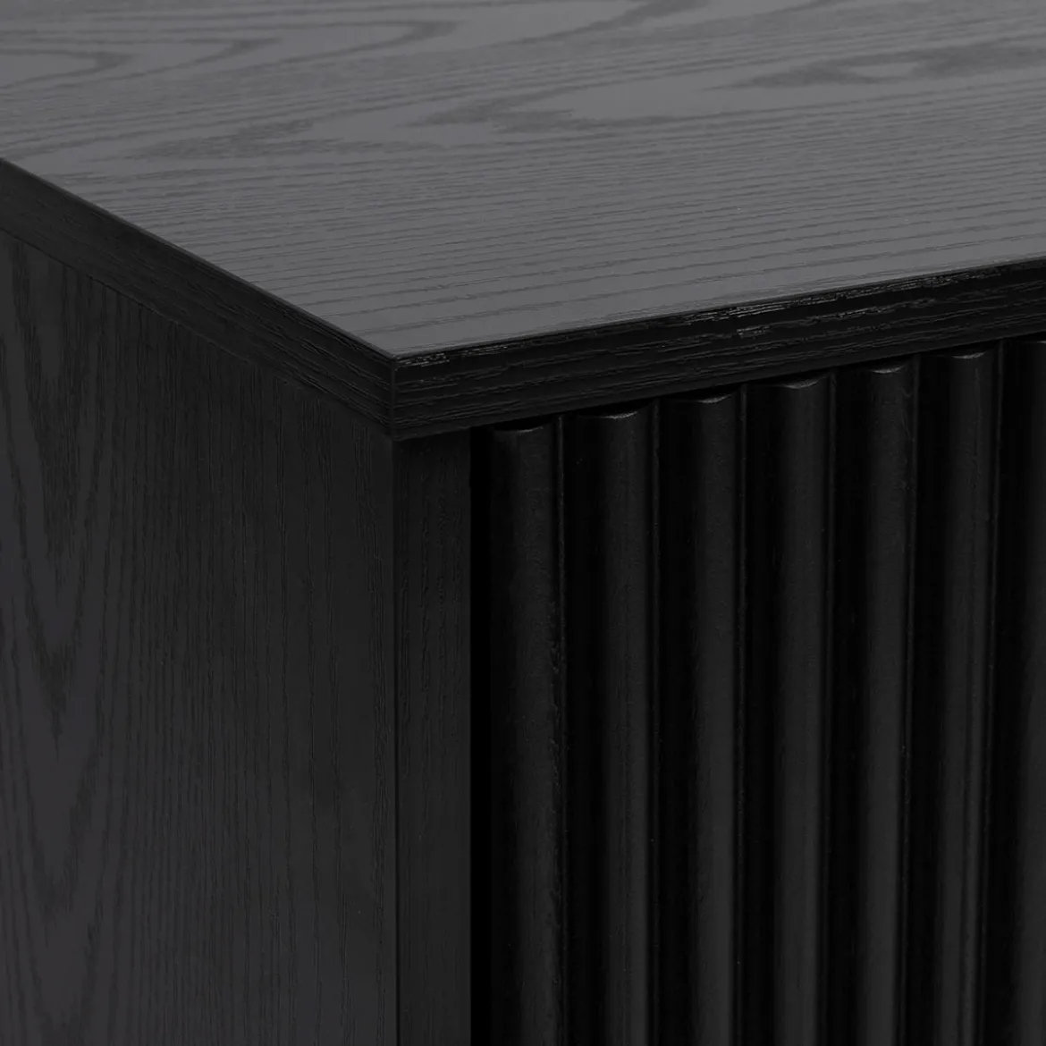 Dutton Black Bedside Table