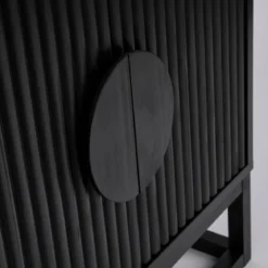 Dutton Black Bedside Table