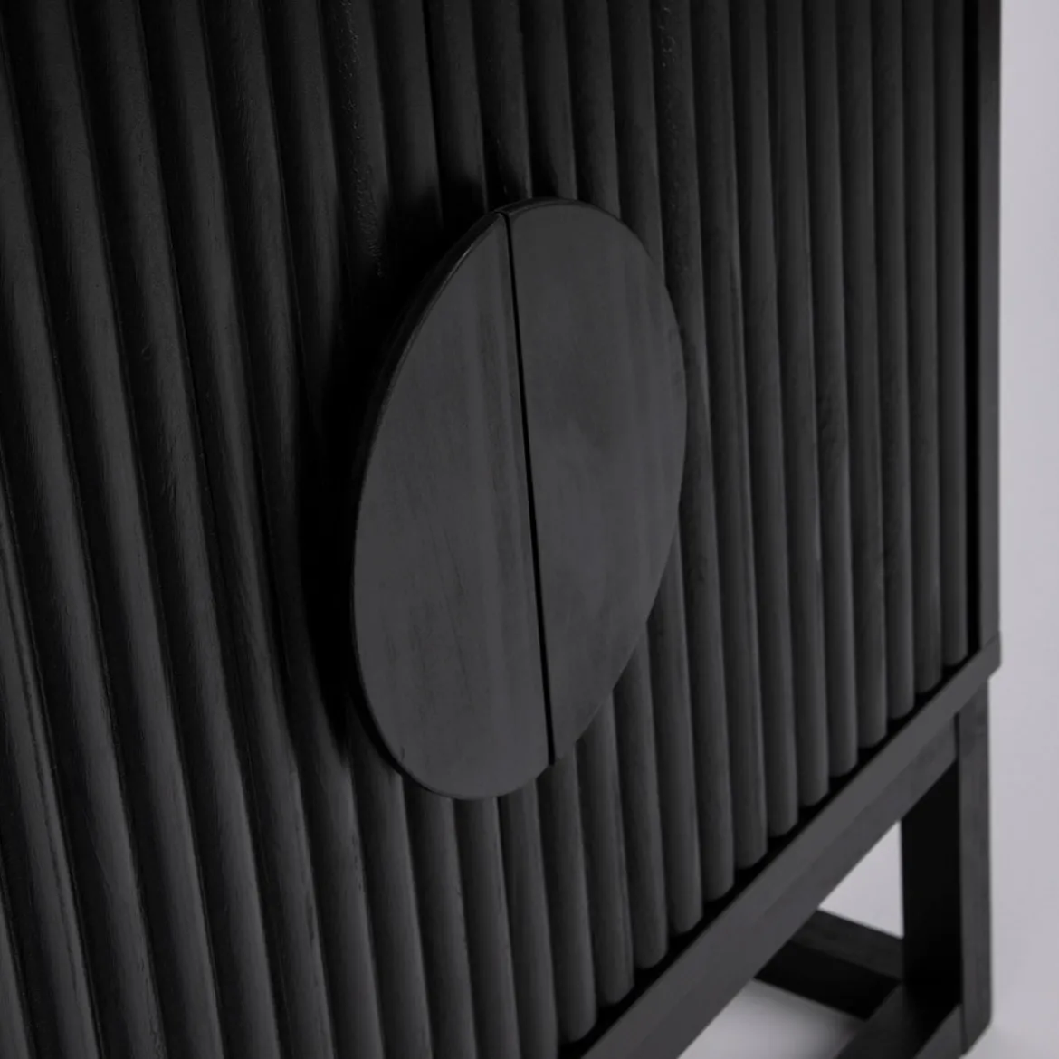 Dutton Black Bedside Table
