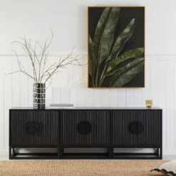 Dutton Black Bedside Table