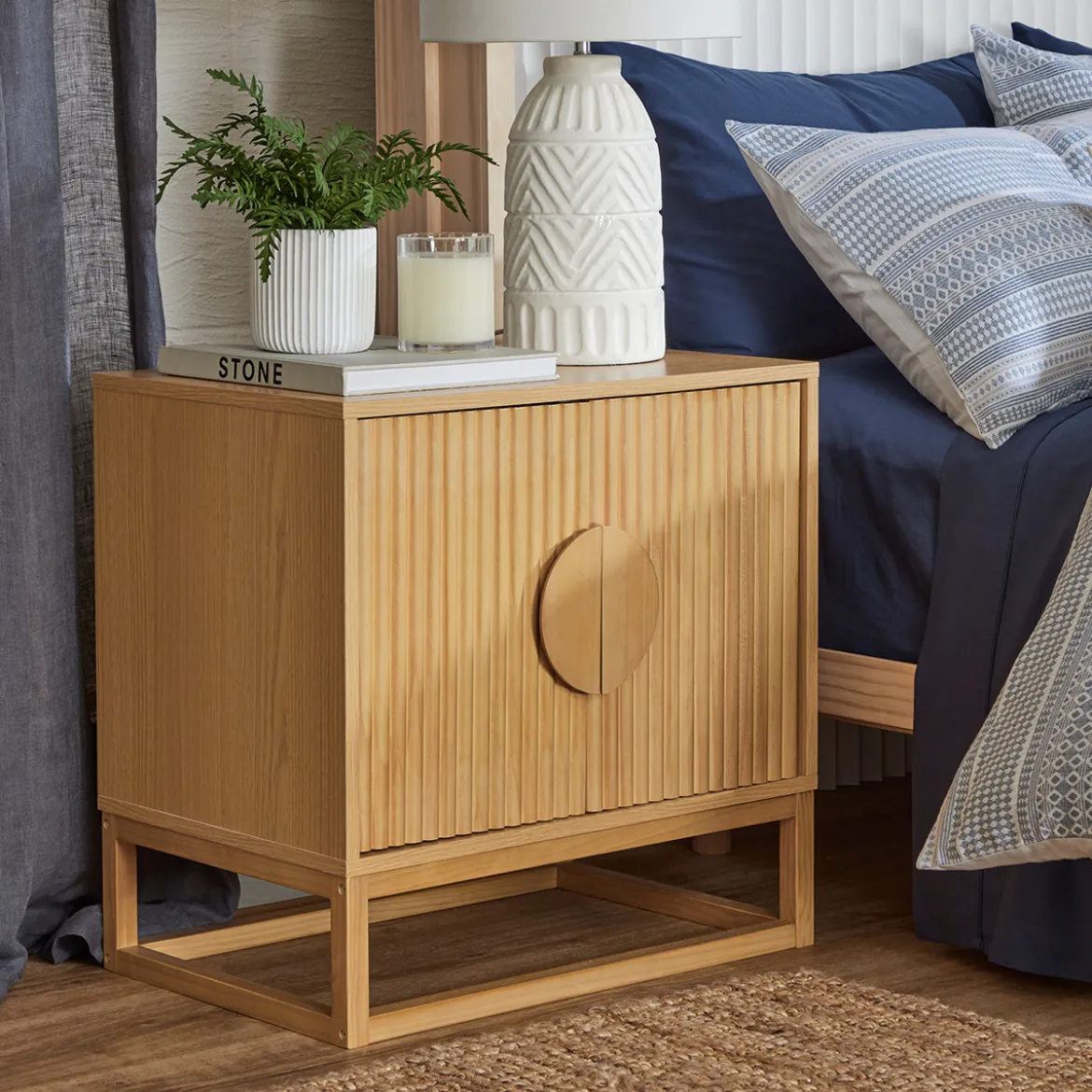 Dutton Natural Bedside Table