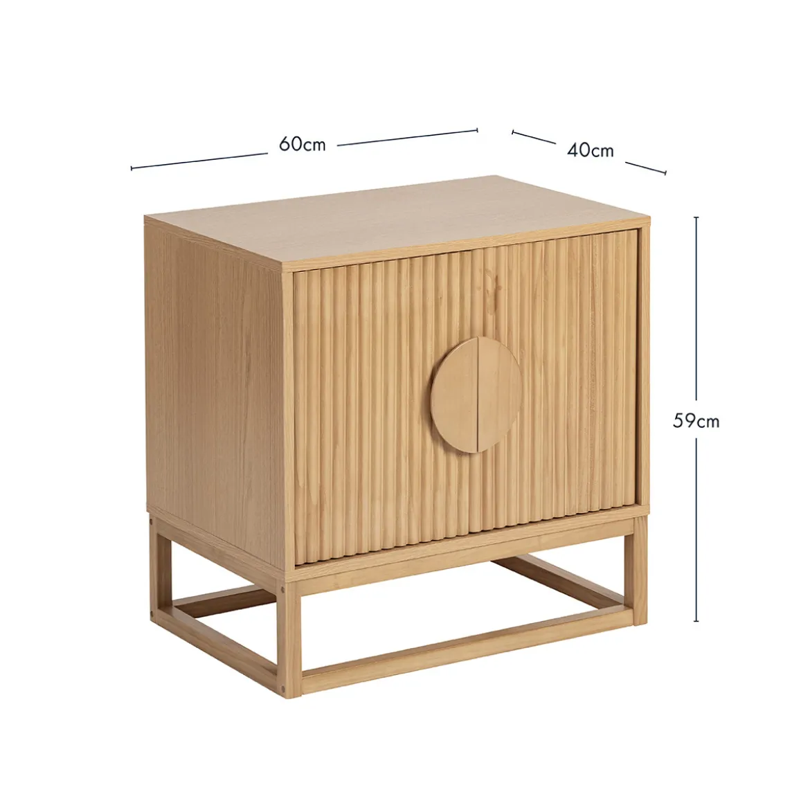 Dutton Natural Bedside Table