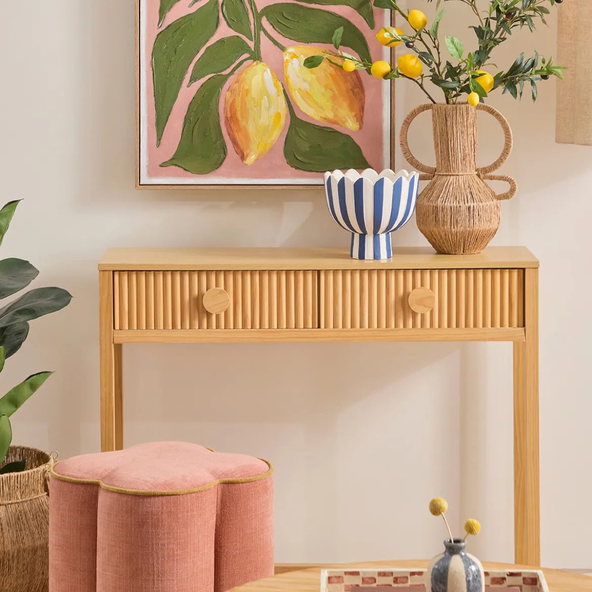 Dutton Natural Console Table