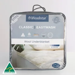Easy Wash Reversible Australian Wool Underblanket