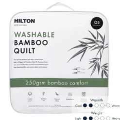 Eco Living 250gsm Washable Bamboo Quilt
