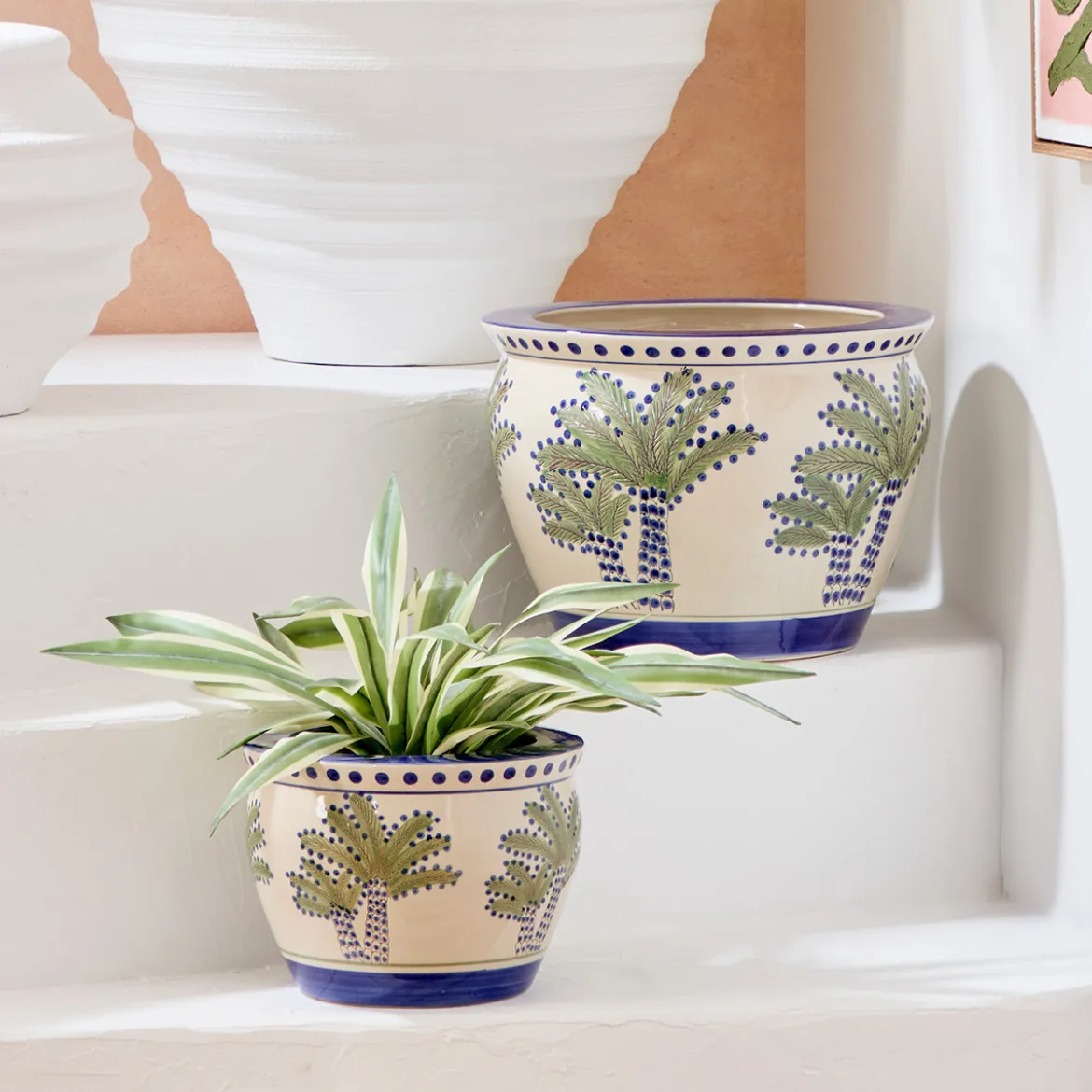 Eden Palm Decorative Pot