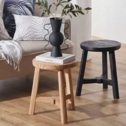 Elec Elm Wood Stool