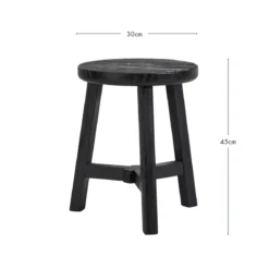 Elec Elm Wood Stool